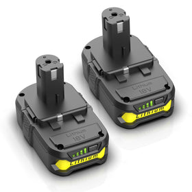 BECDXPal Ryobi 18V battery 4000mAh front view for extended runtime
