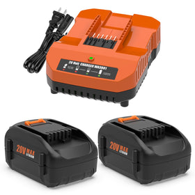 BECDXPal Worx 20V battery 6500mAh for extended cordless tool runtime.