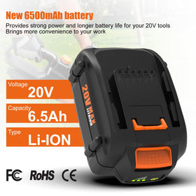 BECDXPal Worx 20V charger 3A provides reliable charging.