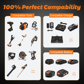 BECDXPal Worx 20V charger WA3875 compatibility enables flexible recharging