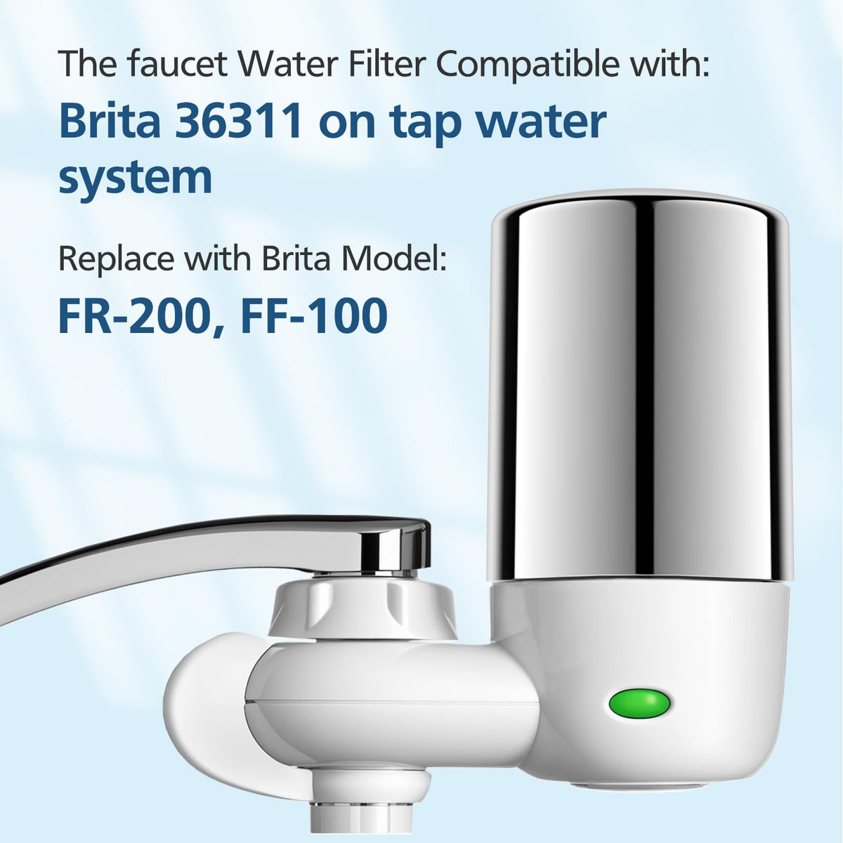 Beckacher Brita-compatible filter assembly ensures easy replacement and reliable filtration.