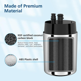 Beckacher packaging includes the 2-pack replacement filters for Brita systems.