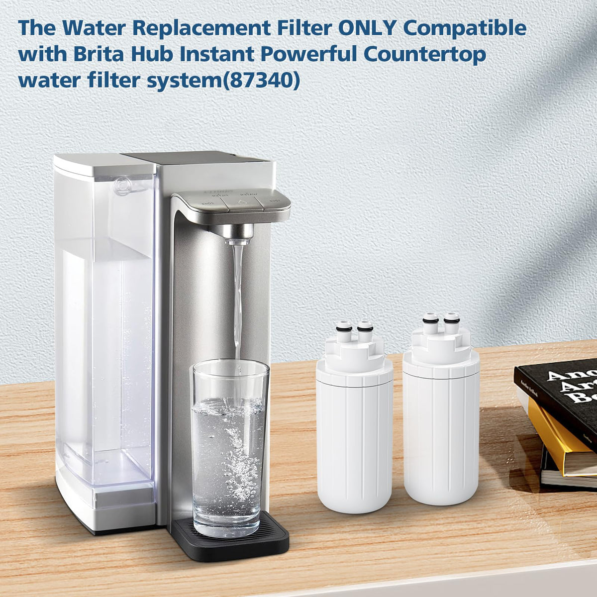 Beckacher water filter replacement CTO1 pack ready for quick setup.