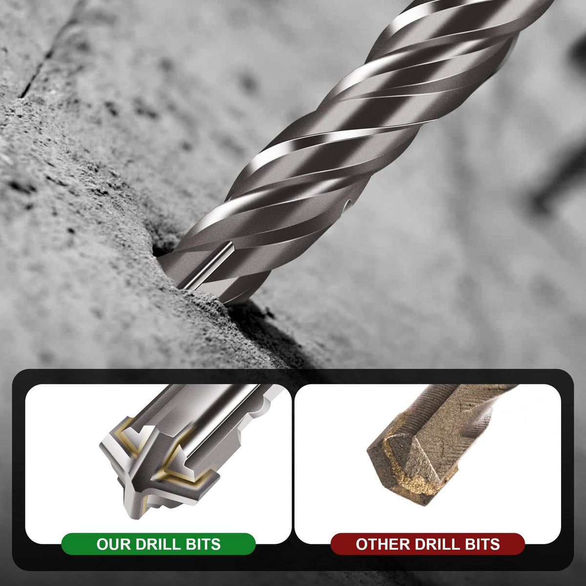 BECOLLO 12-inch length supports deep-hole drilling in construction.