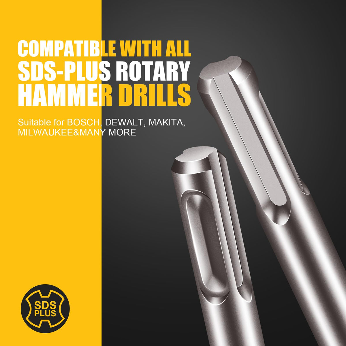 BECOLLO carbide tip YG8C boosts bit life during heavy masonry tasks.