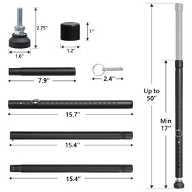 BeBecome travel-friendly security bar shown with luggage for on-the-go protection