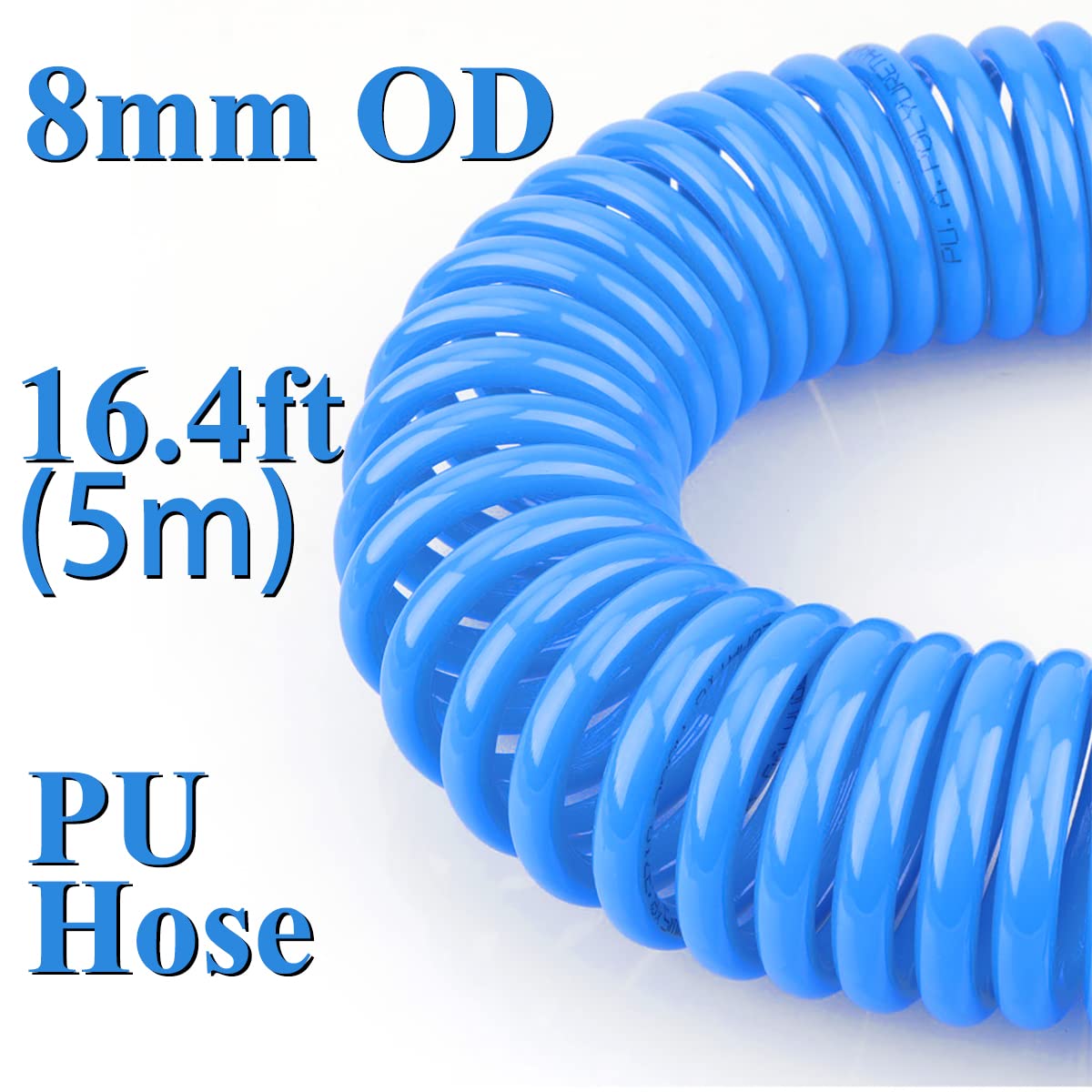 Beduan PU hose 6mm with 120mm steel nozzle delivers reach and durability