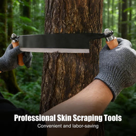 Beendou draw shave tool with ergonomic wooden handle for steady grip.