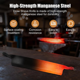 Beendou woodworking DIY use, highlighting durable manganese steel and wooden handle.
