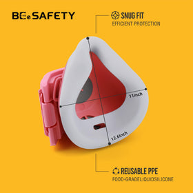 BEESAFETY six-filter cotton pads pack for dust and particles