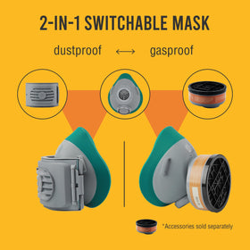 BEESAFETY accessories sold separately including carbon cartridges for gas filtration