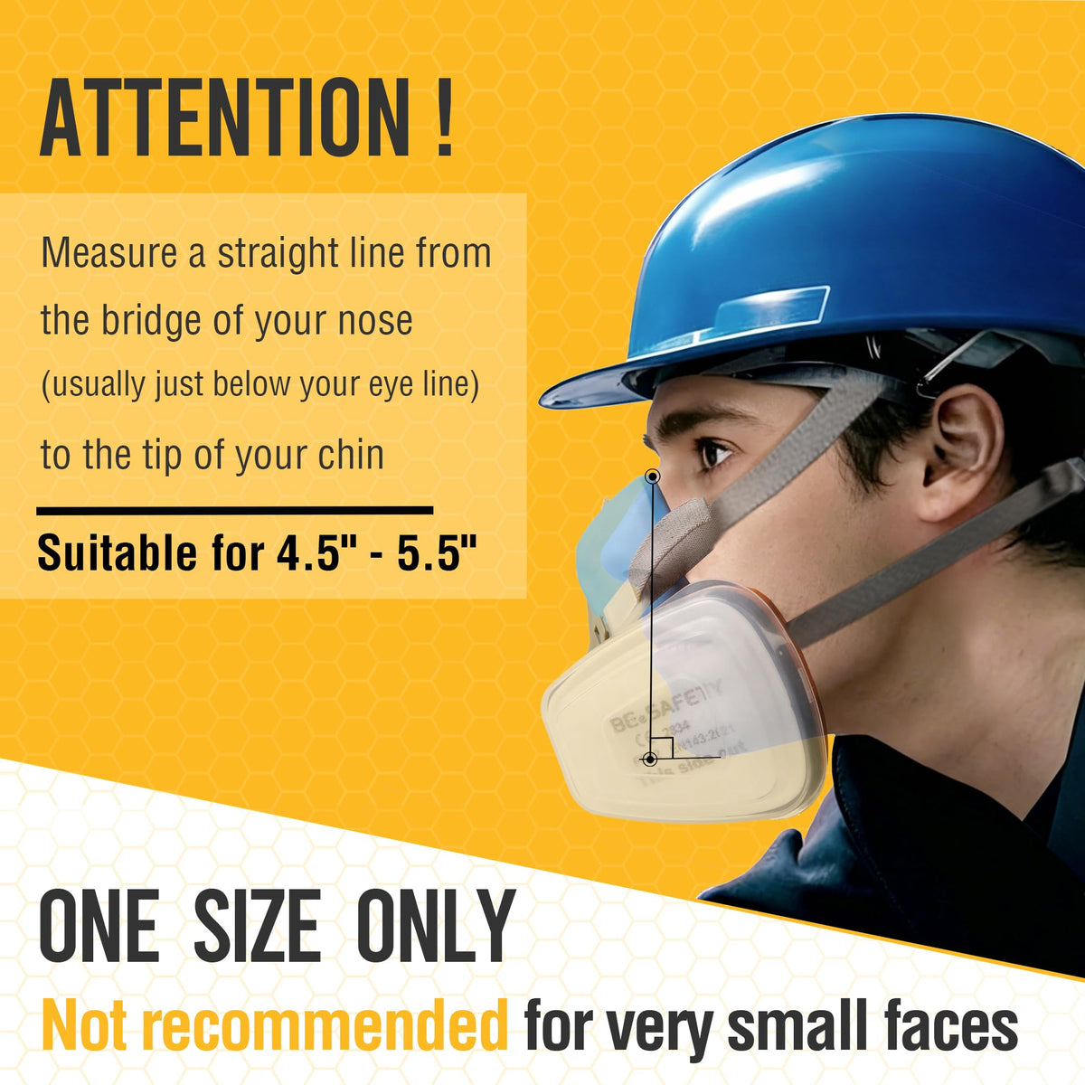 BEESAFETY RD-518 P2 filters capture at least 95% of airborne particles