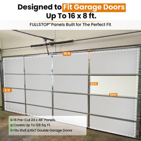 BEEST FULLSTOP finished garage interior with white vinyl facing enhances look