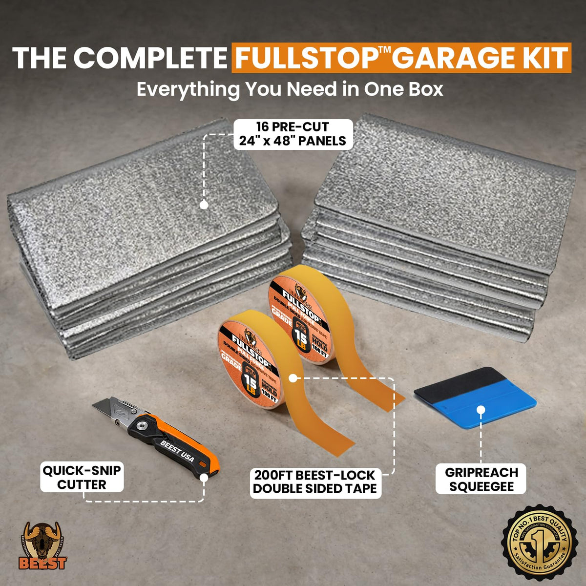 BEEST FULLSTOP noise-dampening panels reduce street sounds for quieter workshops