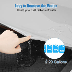 BeesVo cabinet protector mat pictured in a kitchen under sink area