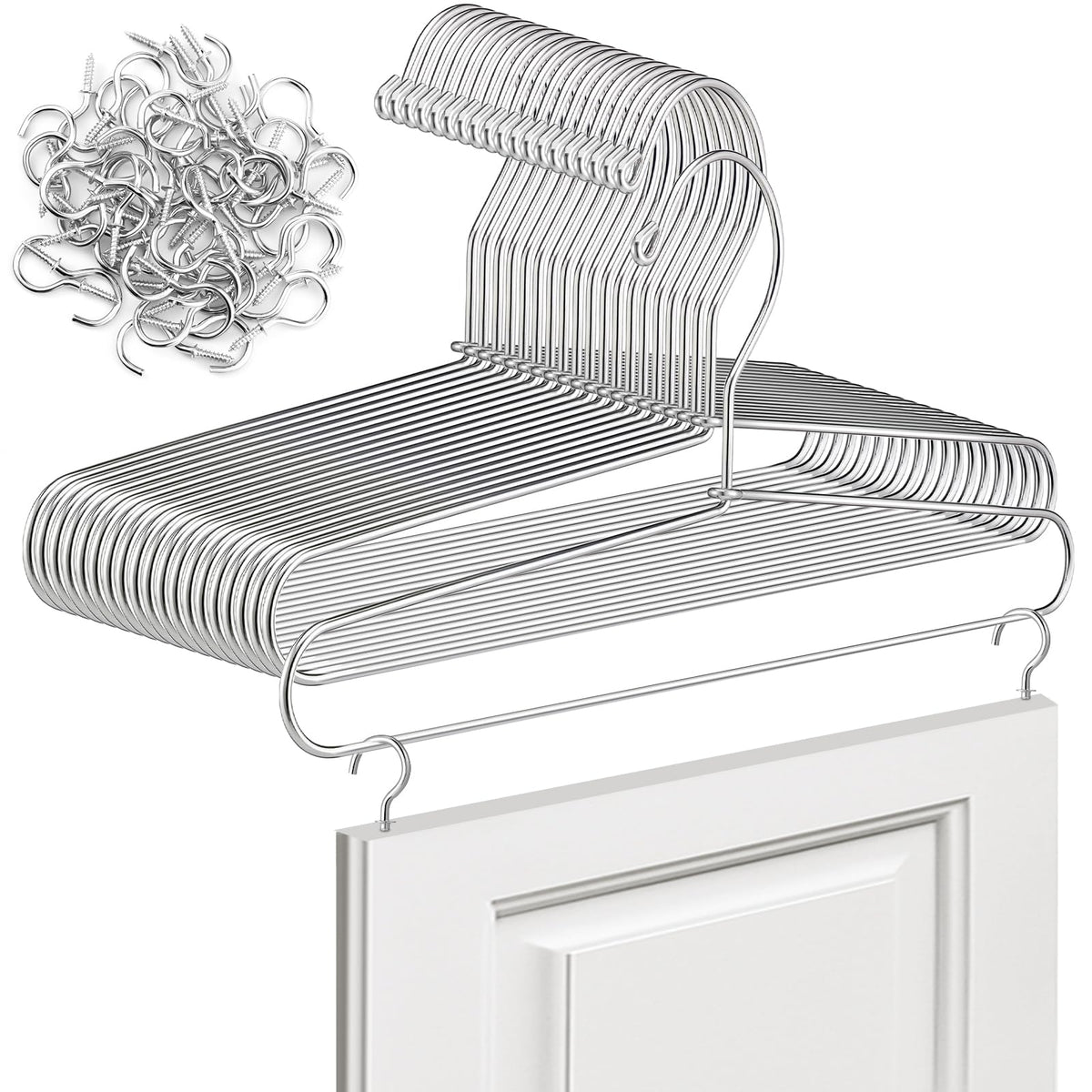 Beeveer 20-pack cabinet door painting hanger set for efficient DIY painting.