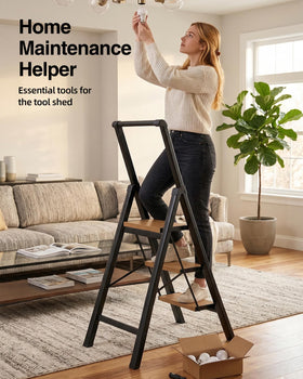 BEFITMACE aluminum-frame ladder showcasing durable, lightweight construction
