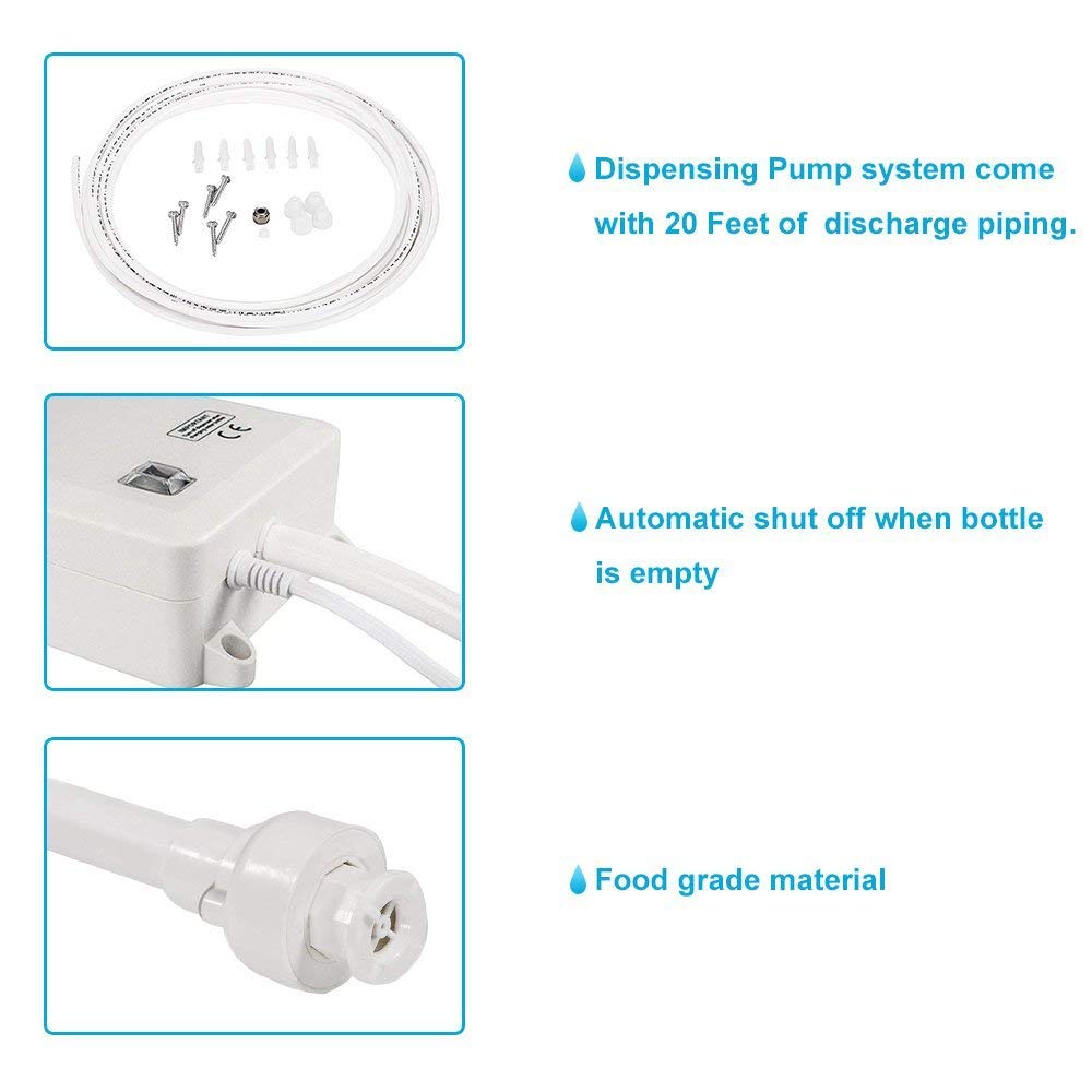 Beflog pump with noise-dampening feet reducing vibration for quiet operation