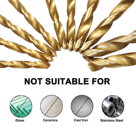 BeHappy quick-change hex shank enables secure chuck fit on compatible tools.