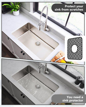BEHOK anti-slip underside keeps the mat steady during prep.