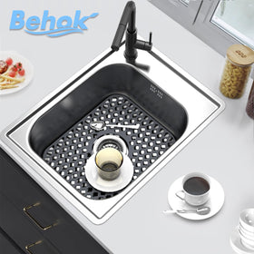 BEHOK center drain protection close-up shows efficient drainage.