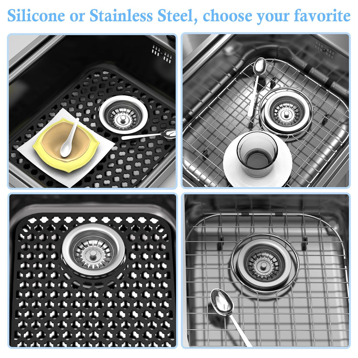 BEHOK silicone sink protector dimension 13-9-16x11-5-8 indicates ample coverage