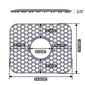 BEHOK non-slip texture keeps mat stable on wet counters.