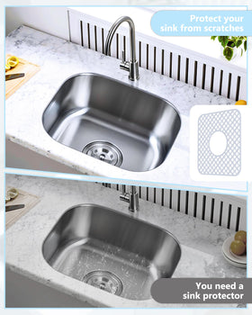 BEHOK silicone sink protector cleans easily and resists odors