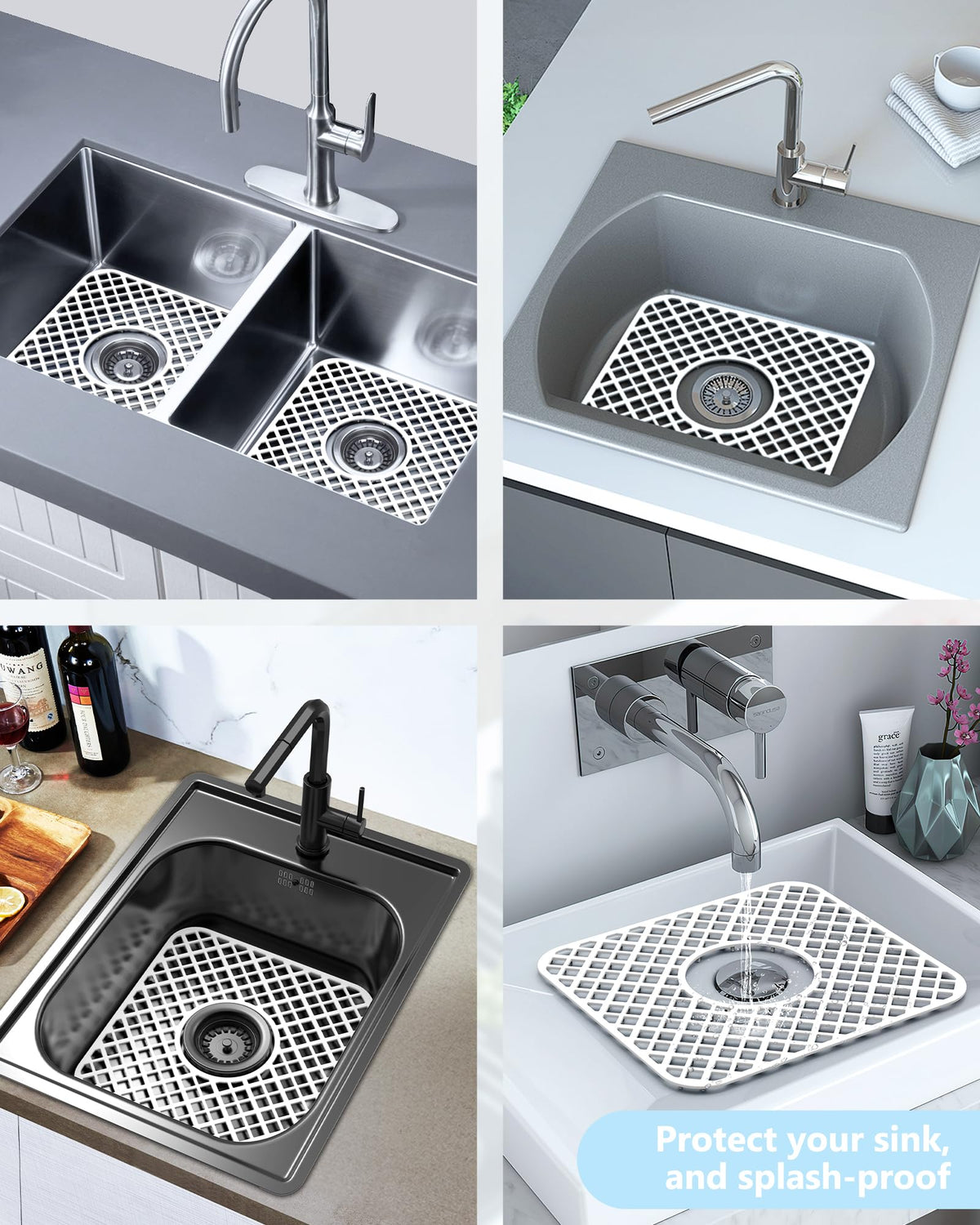 BEHOK silicone sink protector used as heat-resistant pad
