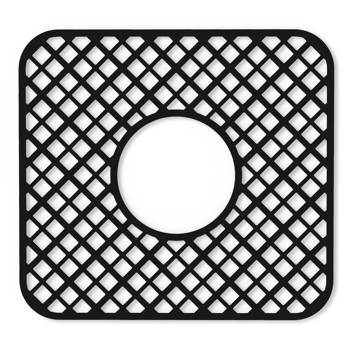 BEHOK trellis silicone sink protector with center drain protects sinks from scratches.