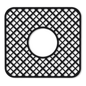 BEHOK trellis silicone sink protector with center drain protects sinks from scratches.