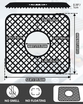 BEHOK trellis pattern cushions fragile glassware during prep.