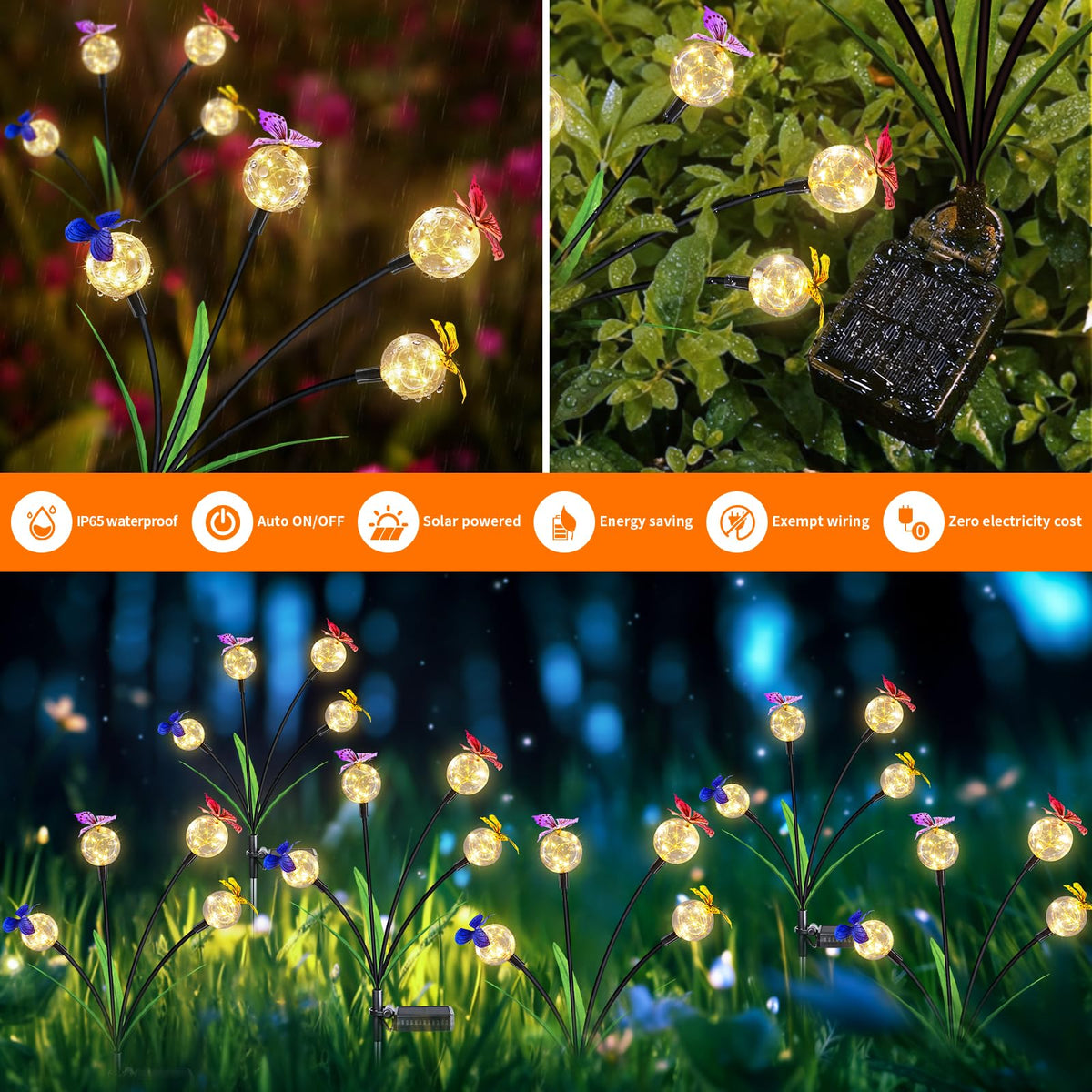 BEIDOULU solar-panel battery-charging design keeps batteries ready for night lighting