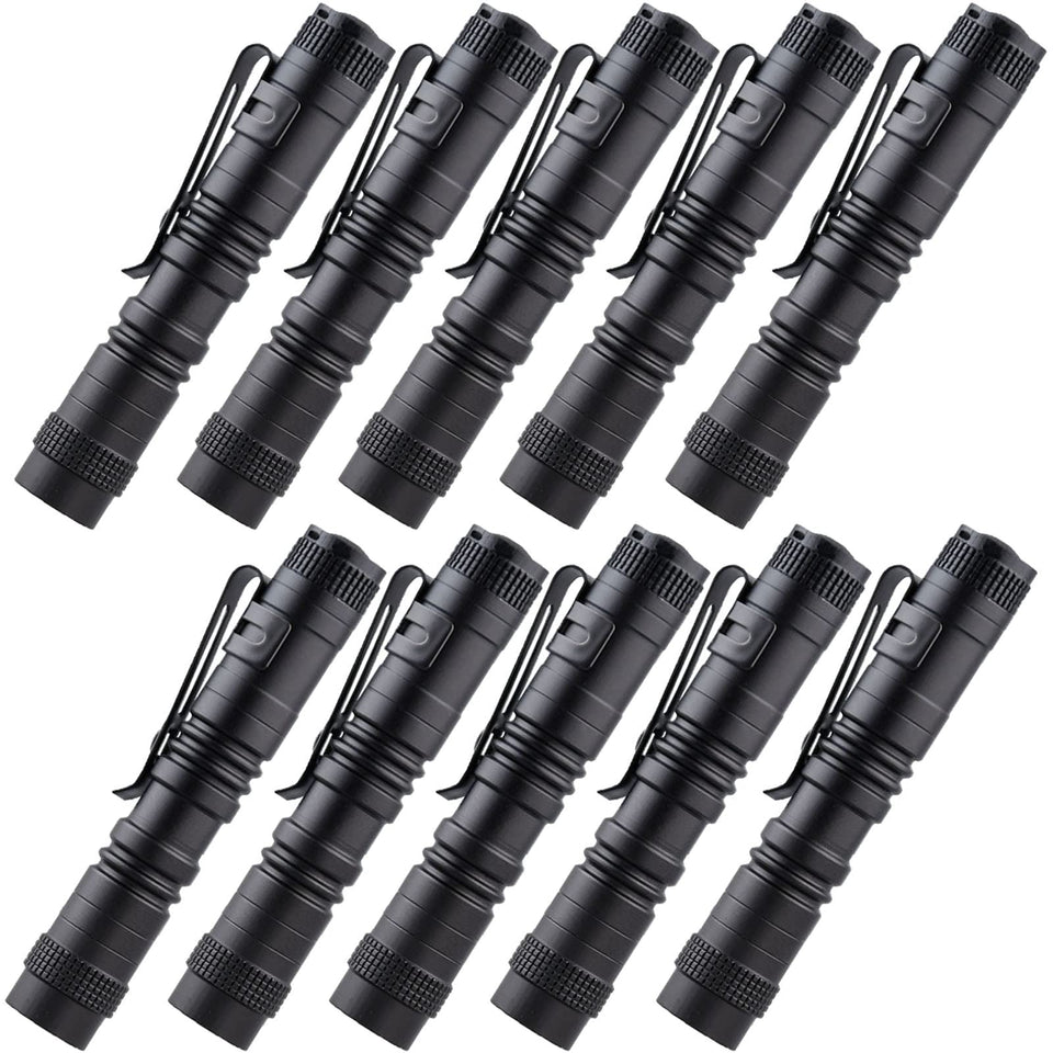 Beieverluck 10-pack mini flashlights for daily carry and frequent use.