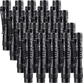 Beieverluck 20-pack pen lights bulk pack for versatile carry and gifts
