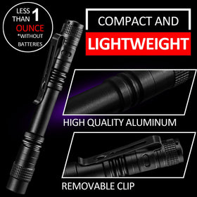 Beieverluck 395nm ultraviolet flashlight highlights invisible residues during hotel checks