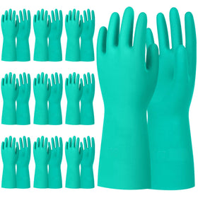 Beieverluck chemical-resistant gloves, 12.6-inch length, safeguarding hands during chemical handling tasks.