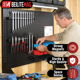 BEILITEMAG magnetic screwdriver rack holding screwdrivers and knives securely