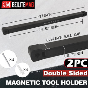 BEILITEMAG space-saving 17-inch magnetic bar in a garage workspace