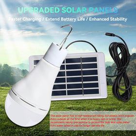 Beinhome outdoor camping lamp powered by solar energy for tents
