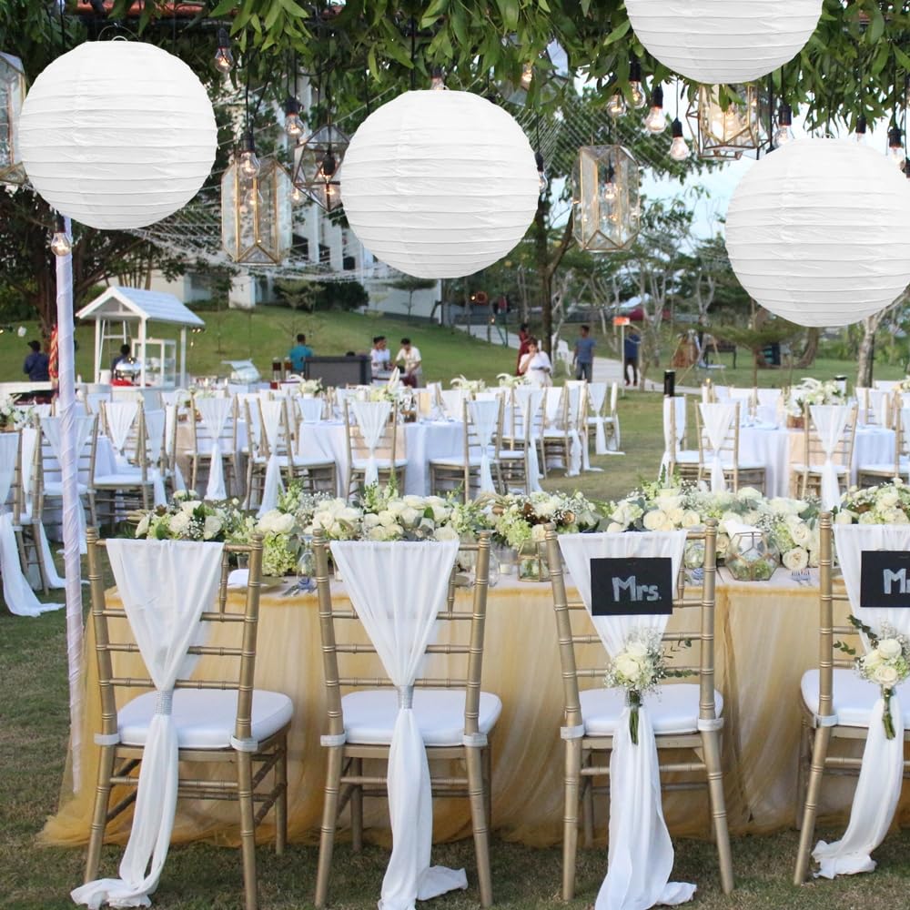 BEISHIDA 12-inch lanterns used as wedding decor ambiance