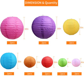 BEISHIDA 4-inch lanterns opened easily for quick color accents
