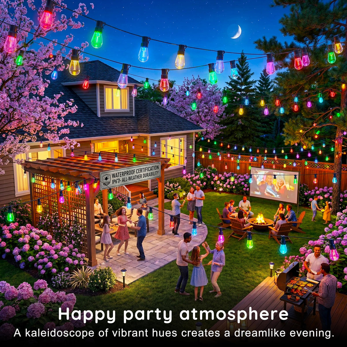 Beizelte dimmable shatterproof LED bulbs enabling safe patio lighting