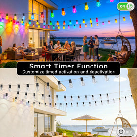 Beizelte smart app control for outdoor lighting on a mobile device