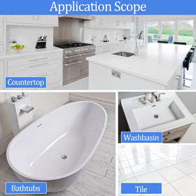 BEKOMN tub paint dries to touch in 24–48 hours