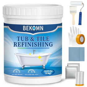 BEKOMN tub paint kit packaging shown for easy at-home refinishing