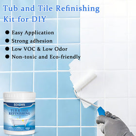 BEKOMN low-odor formula shown, ideal for bathrooms and kitchens