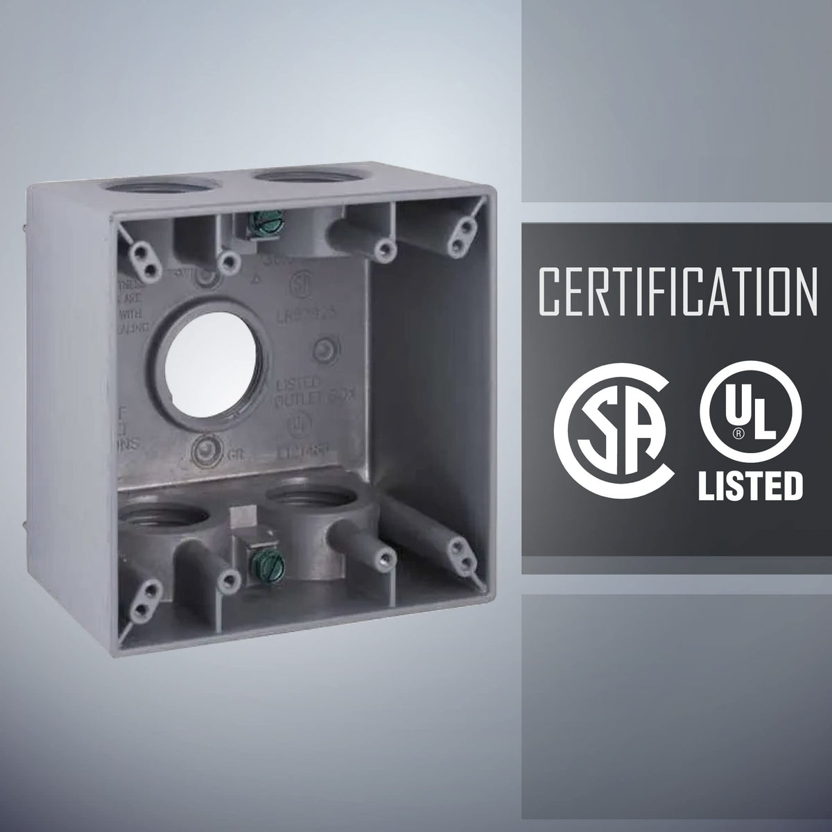 BELL 5388-0 rugged die-cast aluminum construction for outdoor use