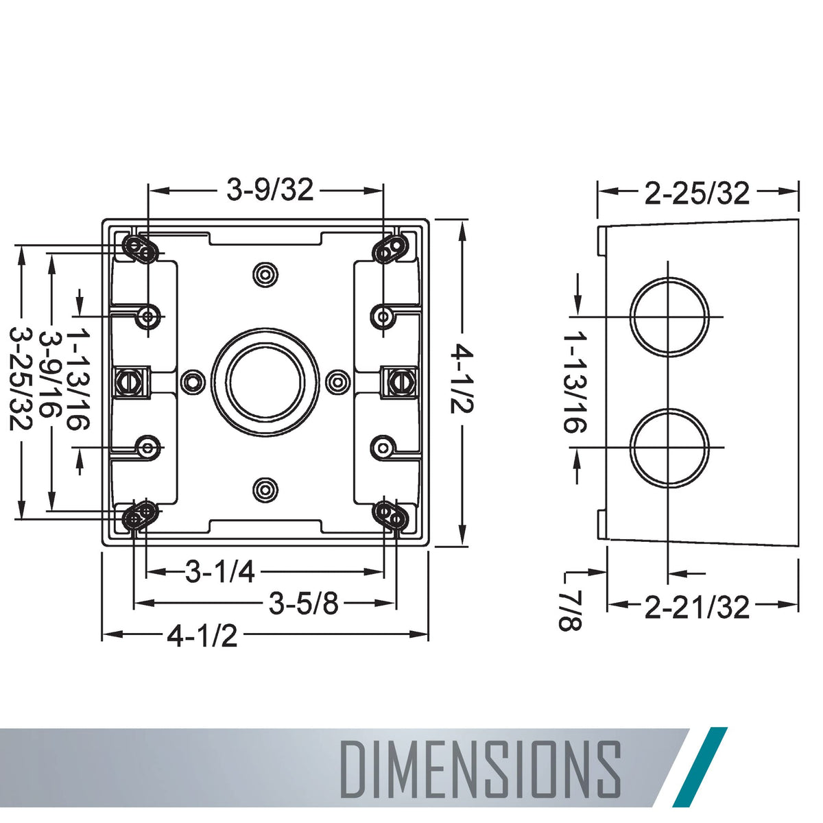 BELL 5388-0 five 3/4-in threaded outlets for threaded fittings and conduits