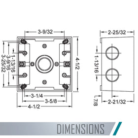 BELL 5388-0 five 3/4-in threaded outlets for threaded fittings and conduits
